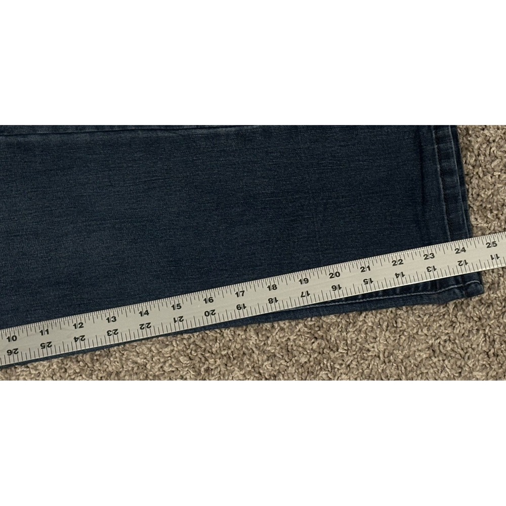 Jennifer Lopez Women Sz 2 BF Blue Dark Wash Denim Straight Slim Low Rise Stretch - Picture 12 of 12